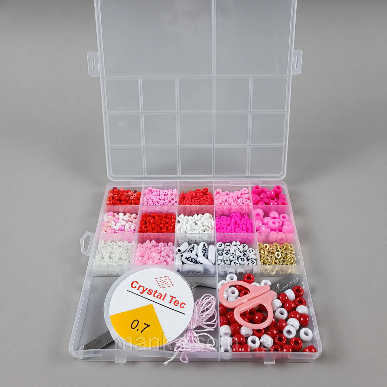 Набір бісеру для плетіння дівчаткам 1181-26 в боксі, фото 1