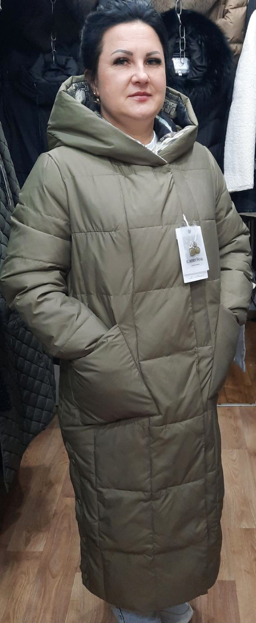 JC.ROSY PINK 9355. Зима. Розміри: 44-52. Двостороння. Батал. Оливка