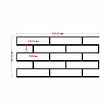 Трафарет багаторазовий для штукатурки Цегла 603х298х3 мм 030110, фото 4
