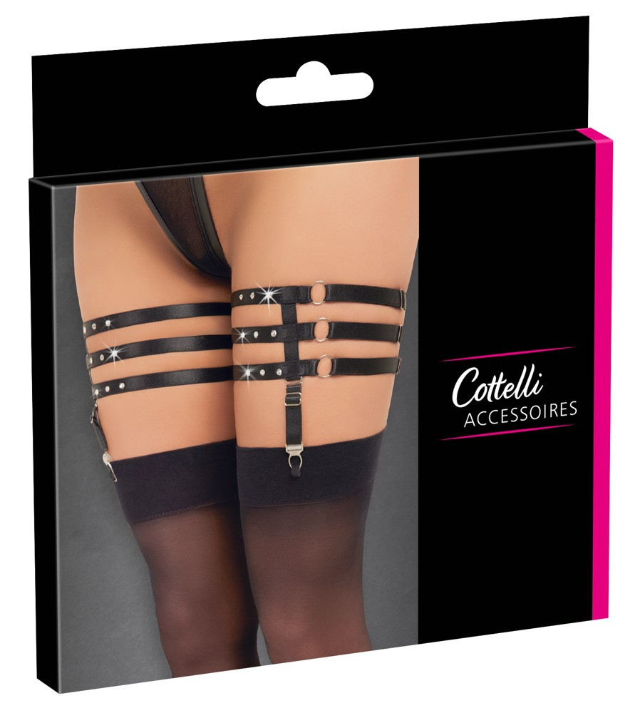 Сексуальні підв'язки для ніг із заклепками Suspender Garters, фото 1