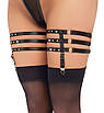 Сексуальні підв'язки для ніг із заклепками Suspender Garters, фото 2