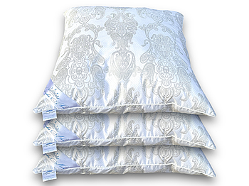 Подушка (Штучний лебединий пух) від виробника Королева Ночі | 70х70 | Візерунок на білому