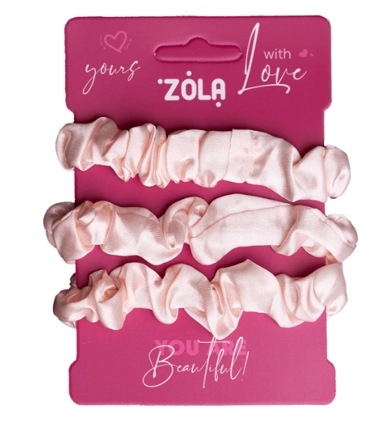 Резинка для волосся Zola Світло-рожева 3шт