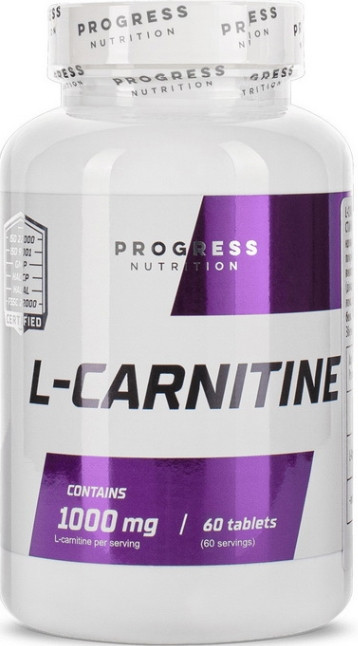 L-карнітин Progress Nutrition L-Carnitine 1000 mg 60 таб