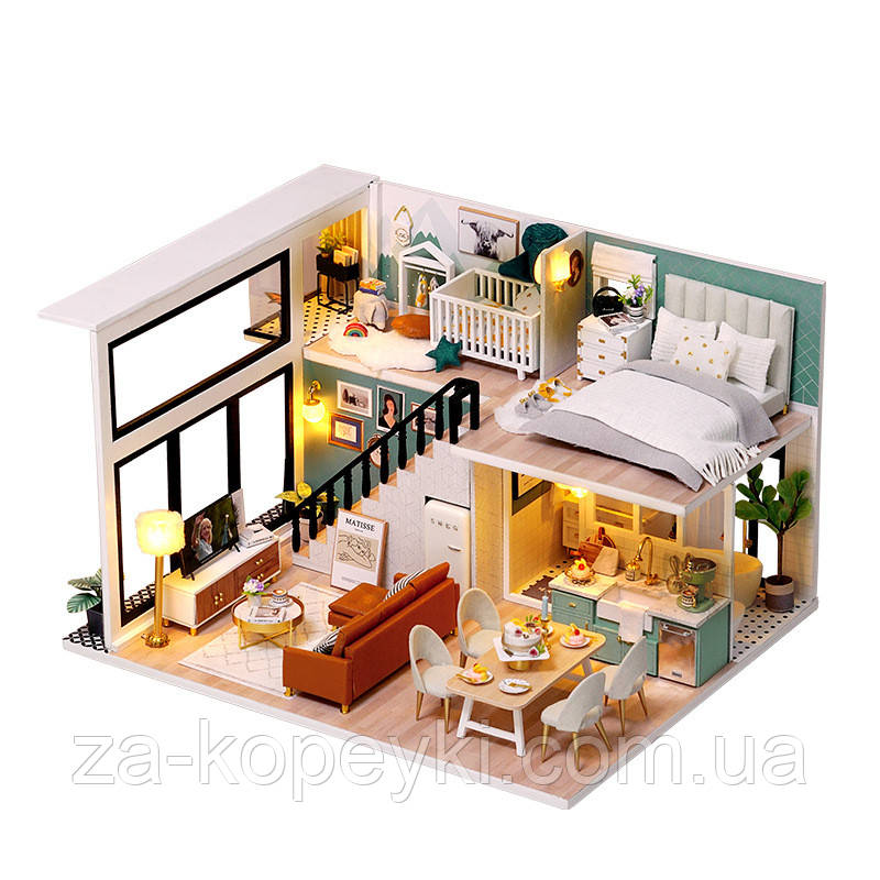 Румбокс конструктор Комфортне життя Comfortable Life DIY Cute Room L-031-B + купол