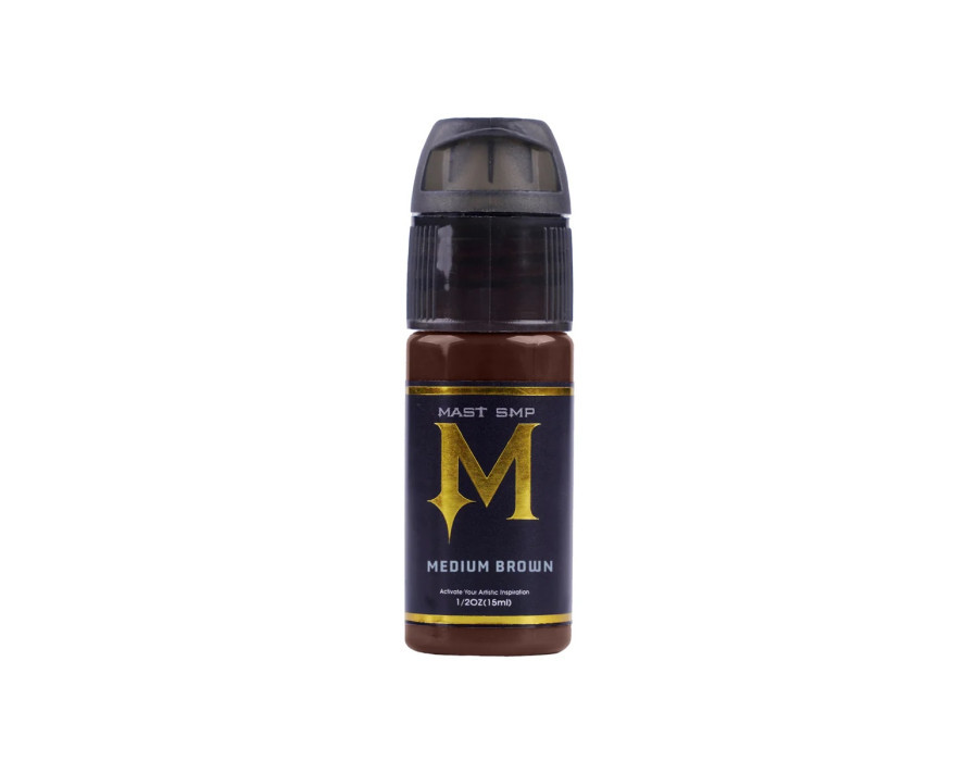 Пігмент Mast SMP Medium Brown для мікропігментації шкіри голови, 15 мл