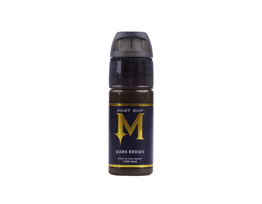 Пігмент Mast SMP Dark Brown для мікропігментації шкіри голови, 15 мл