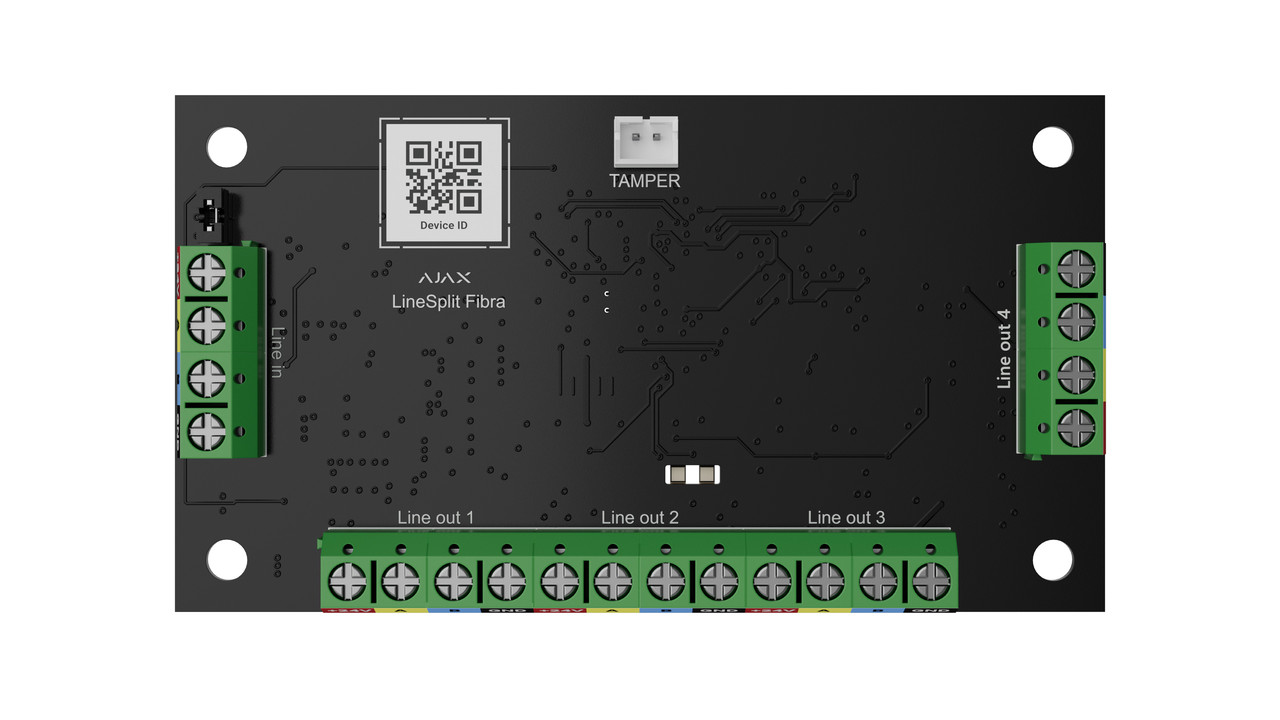 Модуль для вентиляції лінії Fibra Ajax LineSplit Fibra, фото 1