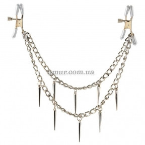 Затискачі для сосків Rock Hard Nipple Clamps Silver