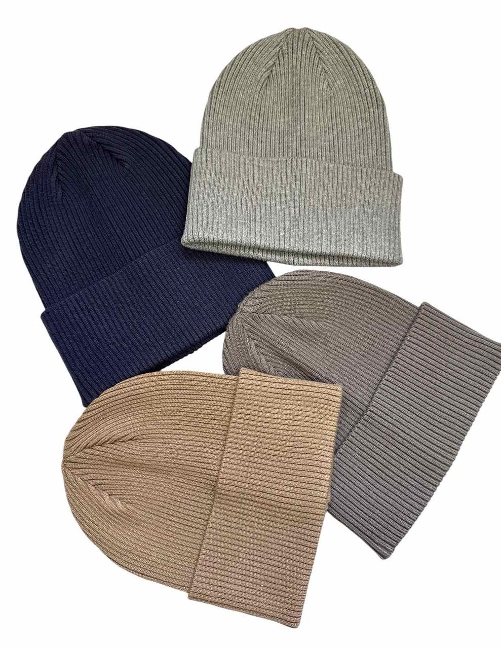 Шапки дитячі  для хлопчика Одинарної вязки