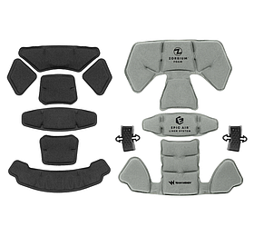 Комплект подушок для шолома Team Wendy Epic Air Liner System, Колір: Black/Grey, Розмір: M/L