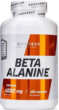 Бета-аланін Progress Nutrition Beta Alanine 4000 mg 100 капс, фото 1