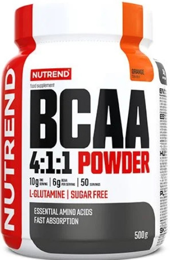 Амінокислоти ВСАА Nutrend BCAA 4:1:1 Energy Powder 500г апельсин