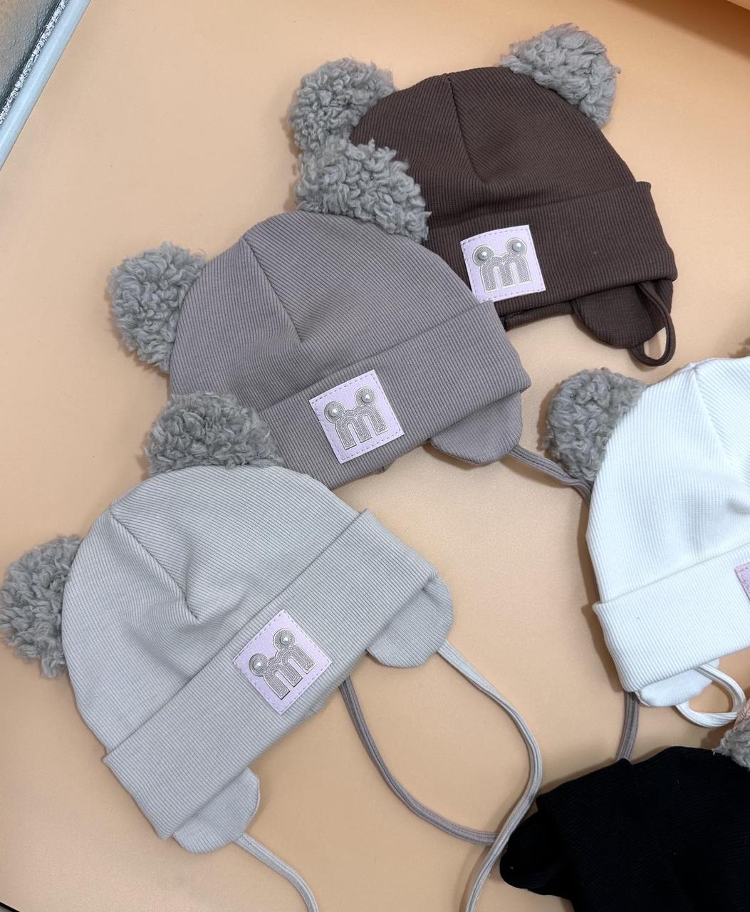 Шапки дитячі для хлопчика подвійної вязки