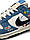 Чоловічі шкіряні кросівки Nike SB Dunk Low Jackman Wheels, чоловічі кеди Найк блакитні шкіра, Чоловіче взуття, фото 9
