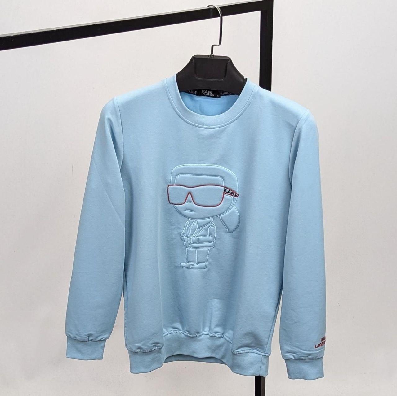 Чоловіча кофта світшот Karl Lagerfeld CK8563 синя