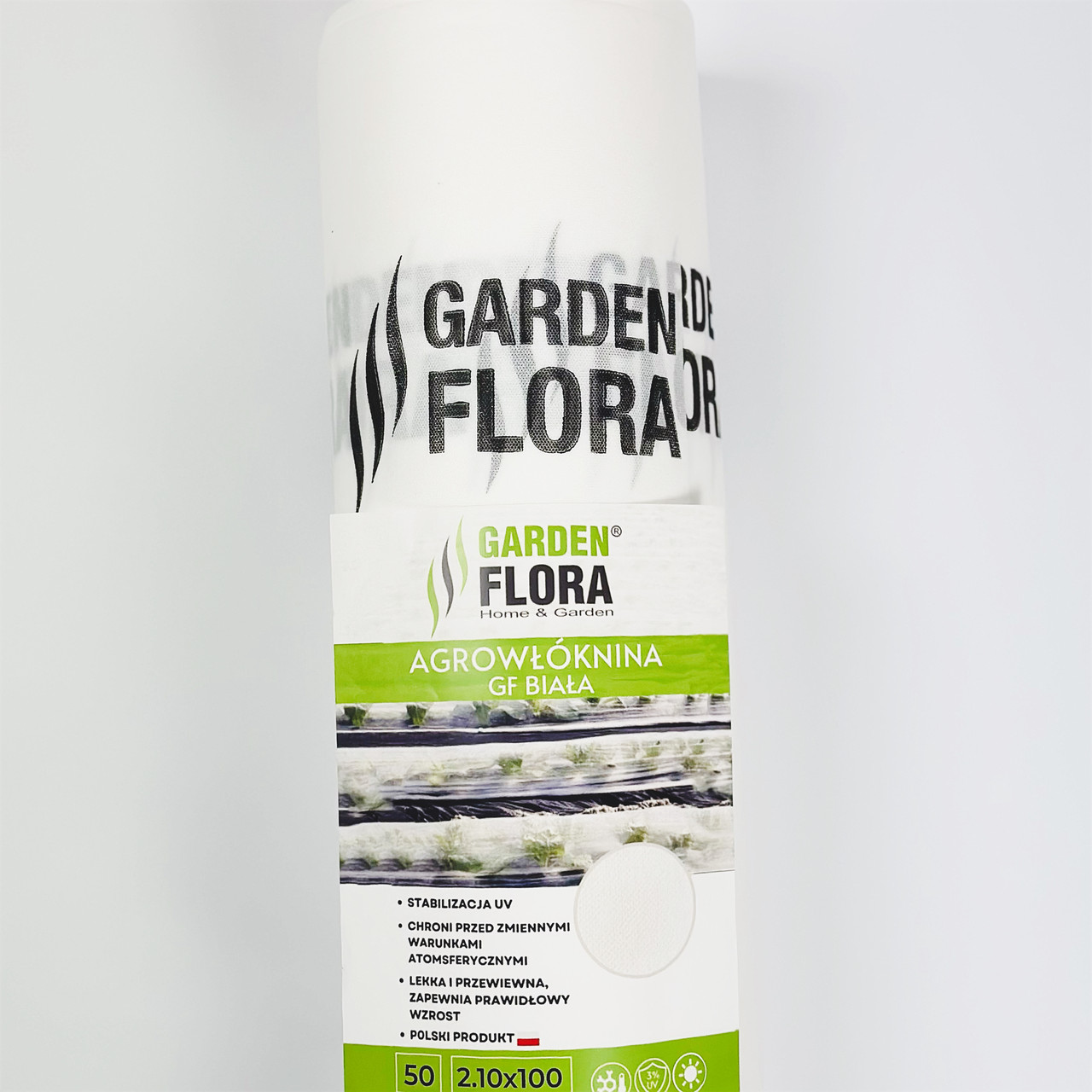 Агроволокно Garden Flora 50 г/м2 2.10м 100м Біле Високоякісне агрополотно Агрополотно для саду