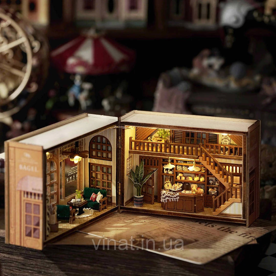 Румбокс Міні-кав'ярня та пекарня DIY Mini House Kit Coffee & Bakery mini-111