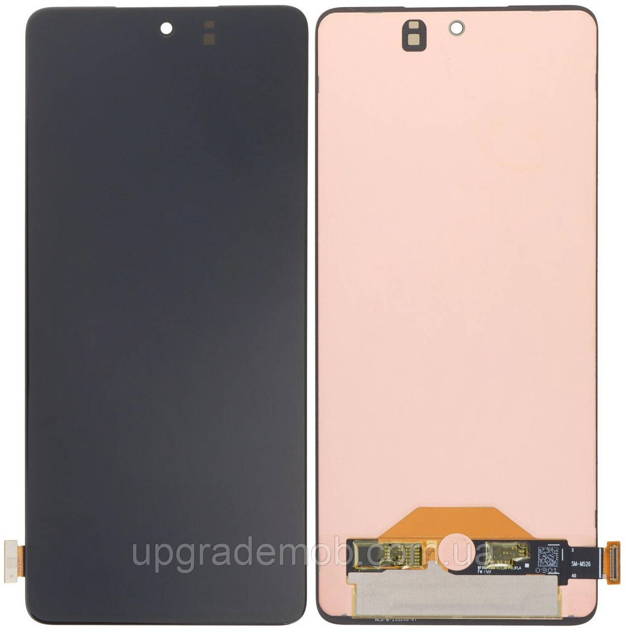 Дисплей модуль тачскрин Samsung M526 Galaxy M52 5G чорний Amoled оригінал переклеєне скло