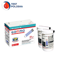 Тест-смужки GAMMA MS 50 шт. у 2 флаконі по 25 шт. в пакованні