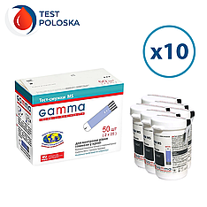 Тест-смужки GAMMA MS 50 шт. у 20 флаконах по 25 шт. в пакованні