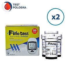 Тест-смужки Finetest premium 50 шт. у 4 флаконі по 25 шт. у пакованні