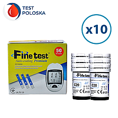 Тест-смужки Finetest premium 50 шт. у 20 флаконах по 25 шт. у пакованні