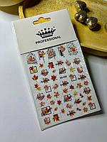 Наклейки водні для дизайну нігтів DD-658