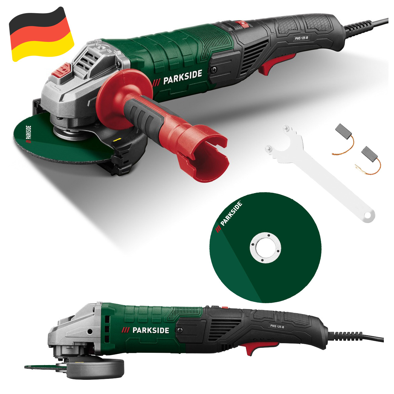 Кутова шліфувальна машина (болгарка) PARKSIDE PWS 125 I8 (1200 Вт, 125 мм, Німеччина), фото 1