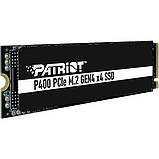 Накопичувач SSD 2 TB Patriot P400 Lite M.2 2280 PCIe NVMe 4.0 x4 3D TLC (P400LP2KGM28H) M.2 DS, фото 4