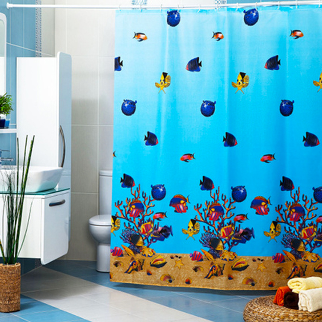 Штора для ванної кімнати MIRANDA Red sea