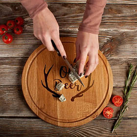 Дошка для нарізки "Oh Deer", 30 см, англійська