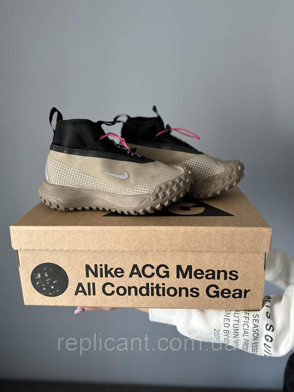 Кроссовки мужские Nike ACG Mountain Beige Black чоловічі кросівки Nike