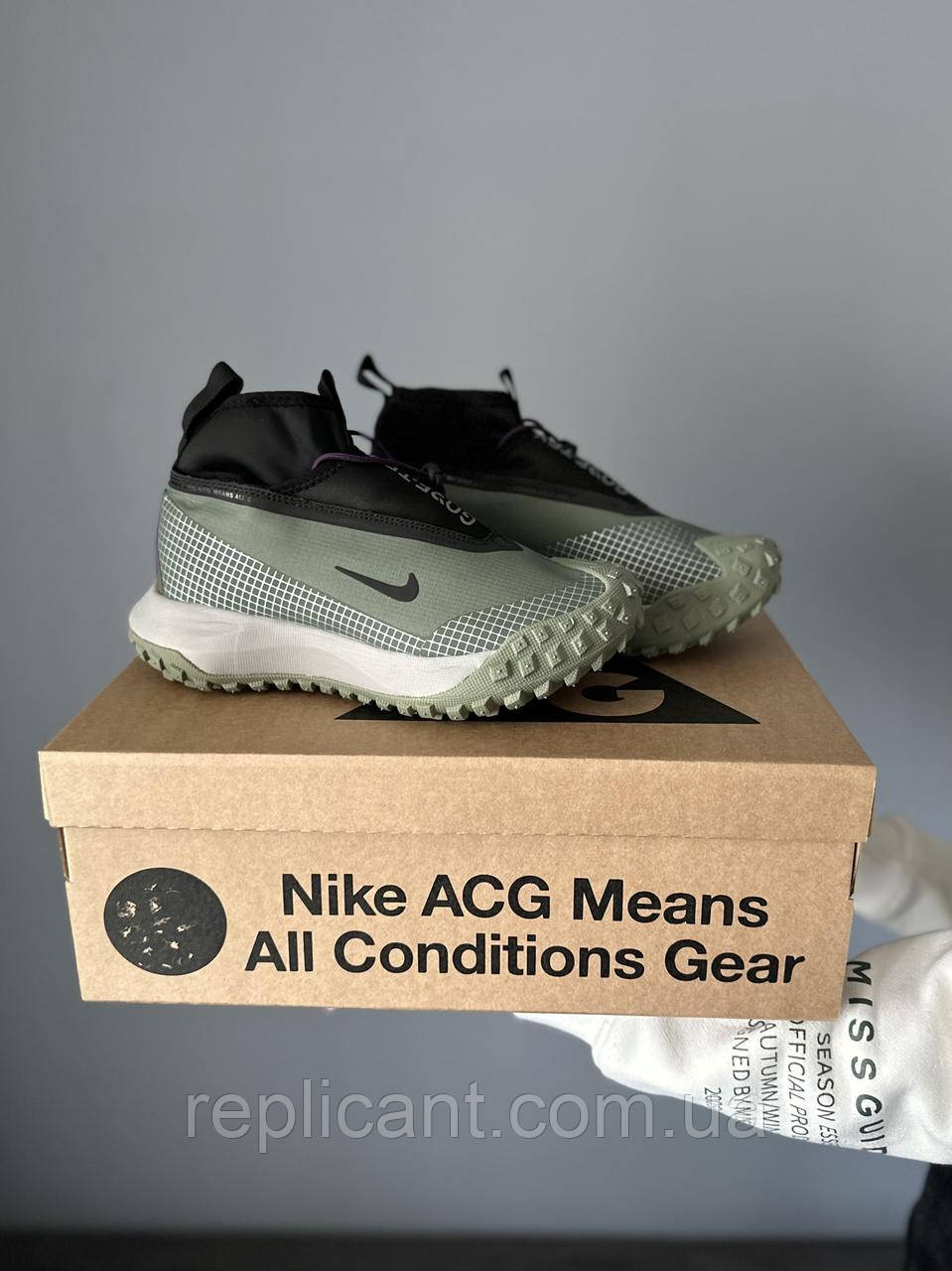 Кроссовки мужские Nike ACG Mountain Green Black чоловічі кросівки Nike