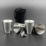 Набір чорна фляга з чарками "Бандерівське смузі" у крафтовій коробці, фото 3