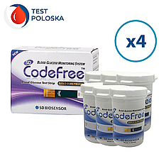 Тест-смужки SD CodeFree 200 шт. у 8 флаконах по 25 шт. у пакованні