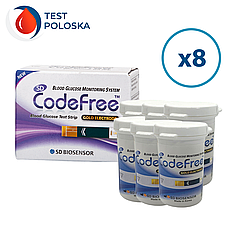 Тест-смужки SD CodeFree 400 шт. в 16 флаконах по 25 шт. в пакованні