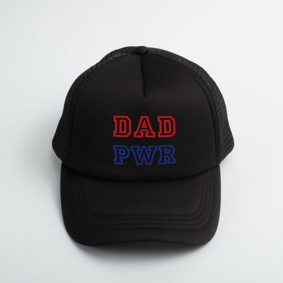 Кепка "Dad Power", Чорний, англійська