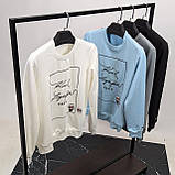 Чоловіча кофта світшот Karl Lagerfeld CK8557 біла XL, XXL, фото 3