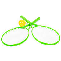 Ігровий набір "Теніс" ТехноК 2957TXK (2 ракетки+м'ячик) Зелений