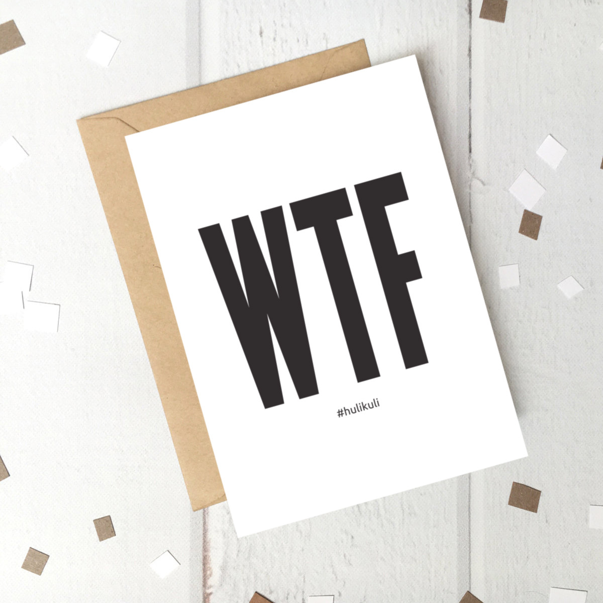 Листівка "WTF", англійська