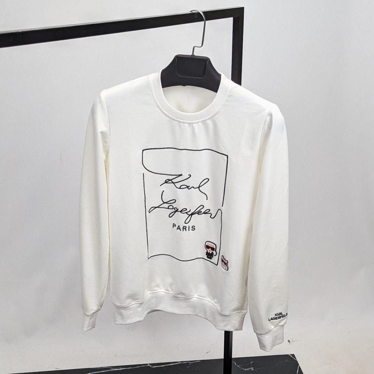 Чоловіча кофта світшот Karl Lagerfeld CK8557 біла XL, XXL