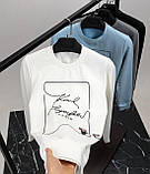Чоловіча кофта світшот Karl Lagerfeld CK8557 біла XL, XXL, фото 5