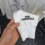 Чоловіча кофта світшот Karl Lagerfeld CK8557 біла XL, XXL, фото 9