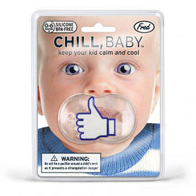 Соска дитяча "Chill, Baby: Лайк - дислайк", Білий