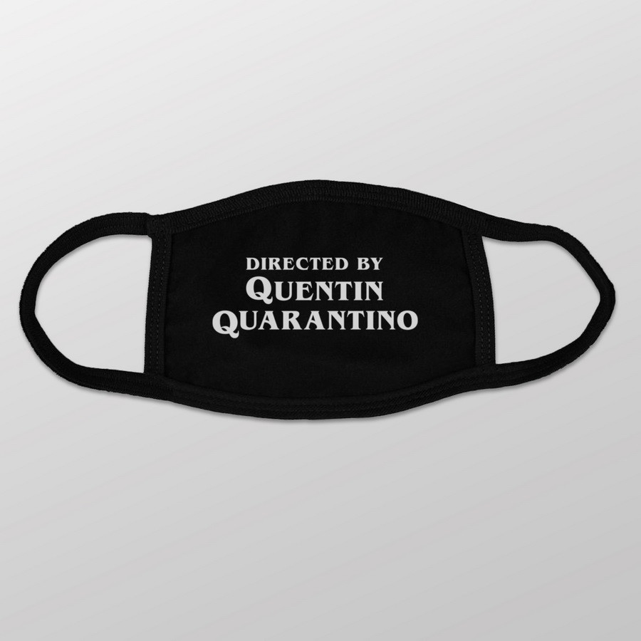 Маска захисна "Quentin Quarantino", Чорний, англійська