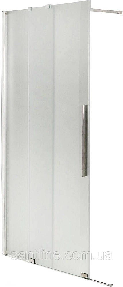 Душова перегородка Walk in INSANA Santa 120x190 розсувне матове скло 8 мм, фото 1
