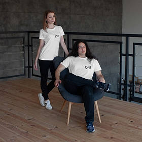 Футболки парні "One Love", Білий, англійська, XS, XS