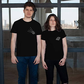 Футболки парні "Мой Космос", Чорний, XS, XS