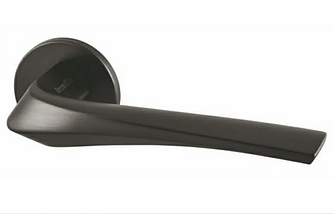 Ручка на розетці Armadillo  FLAME URS bl 26  чорна